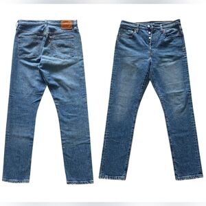 Levi's Premium 501 Skinny Jeans Button-Fly Women's 30×28 Blue Denim High-rise